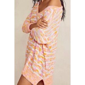 Free People Intimately It's Unreal Striped Slouchy‎ Oversized Large